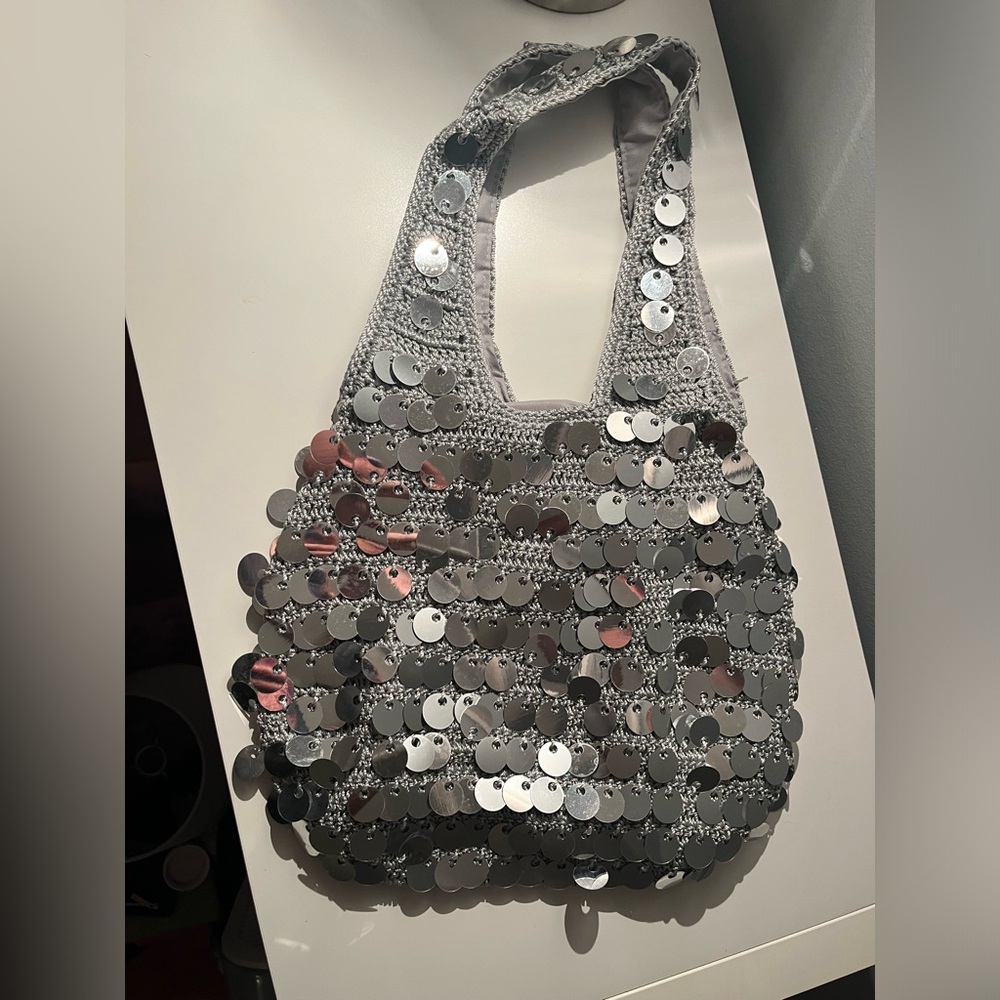 Urban Outfitters Sequin Crochet Bag